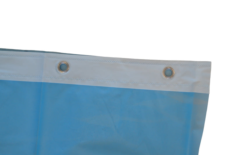Duschvorhang – Modell Delphin – 200 cm x 180 cm – inklusive Ringe – Polyester – Badevorhang