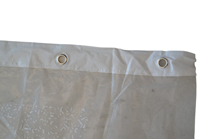 Duschvorhang - Modell Transparent - 200 cm x 180 cm - Inklusive Ringe - Polyester - Badvorhang