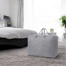 Aufbewahrungstasche XXL Bettdecke - Grau - 70 x 50 x 30 cm - Aufbewahrungstasche für Bettdecke und Kleidung - Kleidertasche XXL
