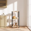 Opbergrek 3 Lagen – Kunststof & Hout – Lichtgewicht Multifunctioneel Kastje – Voor Keuken, Woonkamer of Badkamer – 78 x 35 x 29 cm