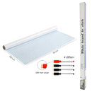 Whiteboard-Folie XL selbstklebend mit 4 Stiften mit Radiergummi – 90 x 100 cm