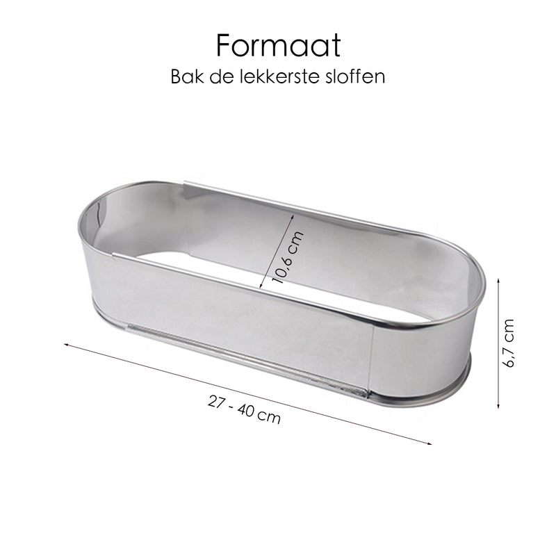 Schleifring - Verstellbarer Backrahmen - Edelstahl - 27 - 40 cm