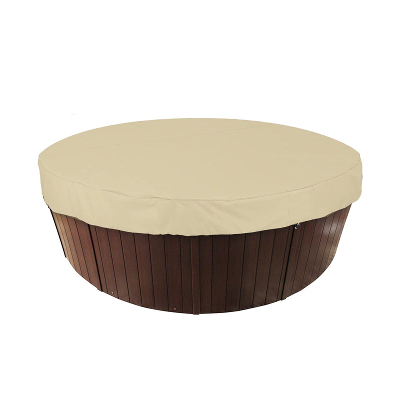 Hot Tub Hoes - Rond - Beige - Diameter 213 cm - Zwembad hoes - Waterdichte Zwembadhoes