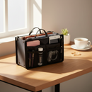 Handtas organizer - Bag in Bag - 11 ruime vakken - Zwart - 29 x 9 x 17 cm - Tasorganizer