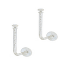 Scrunchie houder - 2 Stuks - Zelfklevend - 11 cm x 5 cm - Transparant - Haarelastiekjes houder - Elastiekjes houder - Sieradenhouder