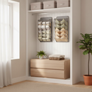 BH- und Unterwäsche-Organizer – 20 Aufbewahrungsfächer – BH-Trennwand für Schrank – Hängende Unterwäsche-Trennwand – grau