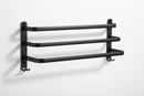 Handdoekrek voor muur - 3 Laags - Zwart – Industrieel Badkamerrekje - Handdoekhouder Wandmontage - Handdoekstang