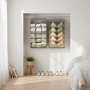 BH- und Unterwäsche-Organizer – 20 Aufbewahrungsfächer – BH-Trennwand für Schrank – Hängende Unterwäsche-Trennwand – grau