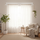 Kledingstang Verstelbaar 60 cm tot 110 cm - 2 Stuks - Wit - Verstelbare Kledingroede - Douchestang - Garderobestang