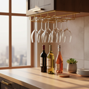 Ophangrek Wijnglazen - 12 glazen - Goud kleurig - Wijnglazenhouder - Glazenrek