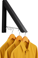 Kleiderständer Faltbar - Schwarz - Platzsparender Kleiderbügel - Wäscheständer - Kleiderorganisator