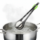 Eierschep - Eierklopper - Beslagklopper - Voor gekookte eieren - Zwart/Groen - 28 x 7 cm