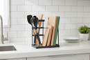 Keuken Organizer - Messenhouder - 20,9 cm x 14 cm - Zwart