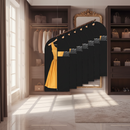 Kledinghoes - 10 stuks - 160x40 cm - Zwart met Ruit - Kledinghoezen - Kledinghoes Zwart - Trouwjurkhoes - Kostumhoes