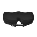 Ergonomisch Zitkussen met Band – Stuitkussen & Wigkussen – Zitverhoger voor Auto & Stoel – Autokussen – 45cm – Zwart