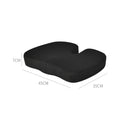 Ergonomisch Zitkussen met Band – Stuitkussen & Wigkussen – Zitverhoger voor Auto & Stoel – Autokussen – 45cm – Zwart