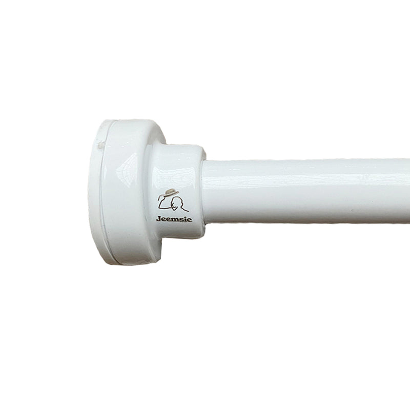 Ausziehbare Duschstange – Weiß – 120 cm bis 215 cm – Universal – Duschstange ohne Bohren – Verstellbare Duschstange 