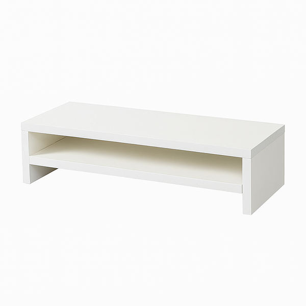 Monitorständer 2 Schichten – 50 cm x 20 cm x 12 cm – Weiß