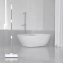 Schrubber 2 in 1 – Duschabzieher – Scheuerbesen – Lazy Cart – Abzieher – Scheuerbürste – Badezimmerbürste, Bodenabzieher mit Scheuerbürstengriff – Besen – Badezimmerabzieher – Scheuerbürste Mit Teleskopstiel