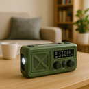 Noodradio - Groen - Solar, Hand Crank & Powerbank – AM/FM/WB - Emergency Radio