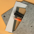 Aktetas Vilt - 2 Stuks - Lichtgrijs & Donkergrijs - Documenten Houder - Laptopsleeve - Documentenmap