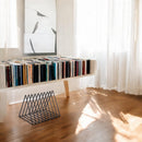 LP-Aufbewahrungssystem – Schwarz – LP-Schrank – LP-Halter – LP-Aufbewahrungsregal – LP-Organizer – LP-Aufbewahrungssystem