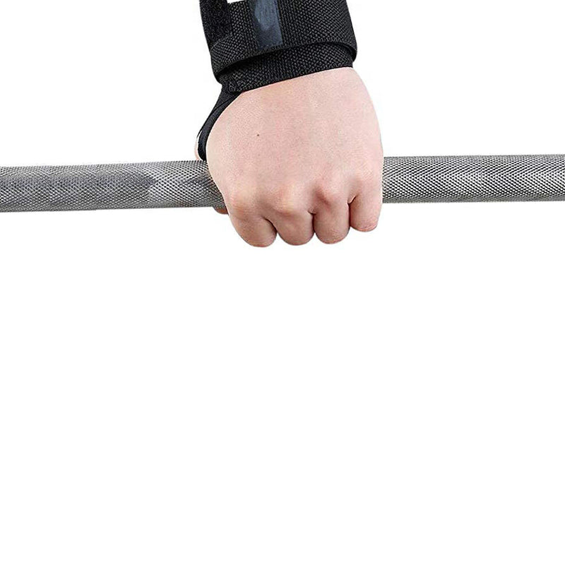 Fitness / Crossfit Polsband - 2 stuks - Rood / Zwart - Polsbandage Wrist Support Wraps - Pols Bandage Band - Bodybuilding Support - Gewichthef Straps - Krachttraining Lifting Workout Straps