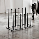 Laarzenrek - Zwart - 73 x 25 x 44,5 cm - Opbergen van 6 paar Laarzen of Schoenen - Laarzenrek voor Binnen en Buiten