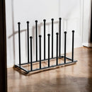 Laarzenrek - Zwart - 73 x 25 x 44,5 cm - Opbergen van 6 paar Laarzen of Schoenen - Laarzenrek voor Binnen en Buiten