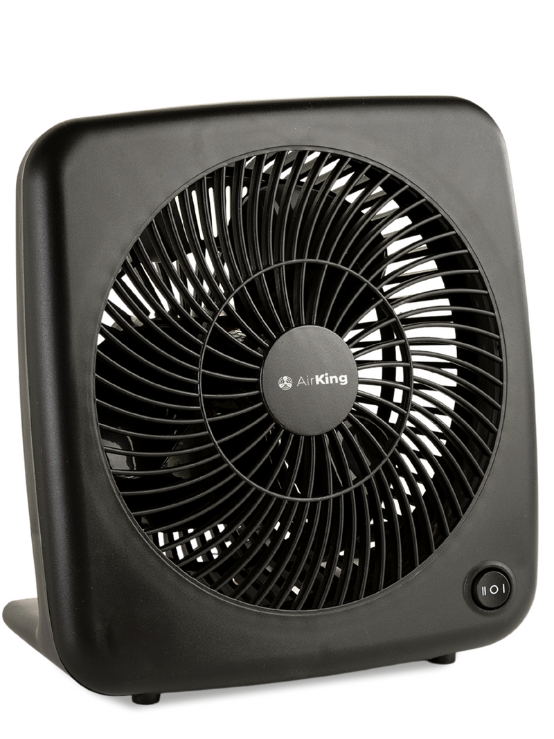 Tafelventilator - Zwart - Ventilator met 2 snelheidsstanden 35 dB - Bureau ventilator 18 cm diameter
