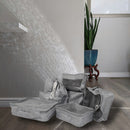 Packwürfel – Grau – 9-teiliges Set – Packwürfel Kompression – Optimale Kofferaufteilung