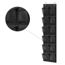 Schoenenkast Hangend - Schoenenzak 12 vakken - Opbergen van Schoenen aan Deur - Zwart