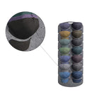 Cap Rack - Petjes Organizer voor aan Deur - Grijs - 14 Petten - Organizer voor Petjes en Caps - Petjes Opbergsysteem - Vilt - Petten Houder - Petten Opbergzak - Hat Holder - 130 x 46 cm