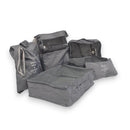 Packwürfel – Grau – 9-teiliges Set – Packwürfel Kompression – Optimale Kofferaufteilung