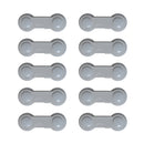 Kindersichere Schränke – Weiß – 10 Stück – Schranksicherheit für Kinder – selbstklebend