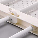 Schrankregal - Verstellbar - Belastbar bis 25 kg - 53/90x30 cm - Weiß