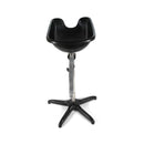 Mobiler Waschtisch - Schwarz - Höhenverstellbar - Mobiler Waschtisch - Haarwaschtisch - Friseurwaschtisch - Mobilheim-Friseur