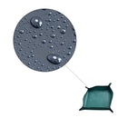 Umtopfmatte - 150 x 100 cm - Grün mit Druckknöpfen - Wasserdichte Matte - Pflanzmatte - Gartenmatte