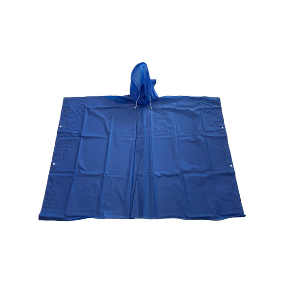 Regenponcho – Blau – Einheitsgröße – Fahrradponcho – Wanderponcho – Regenanzug – Regenmantel 