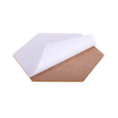 Kurk prikbord - 3 stuks - 34 cm x 30 cm - Prikbord - Zeshoek - Zelfklevend Kurkbord - Prikpen - Punaise