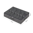 Bed Organizer – Geräumige Aufbewahrungstaschen – Grau – 3 Stück – Unterbetttasche