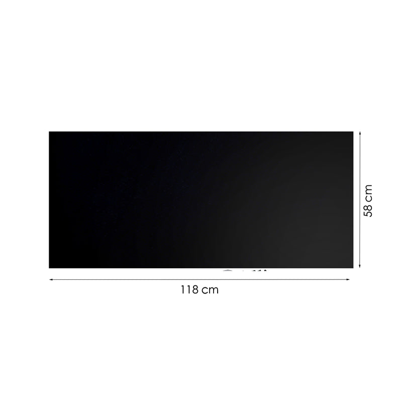 Verduisteringsfolie - Zwart - 118 x 58 cm - Zelfklevende Folie voor op het Raam - Complete Verduisteringsset - DYI