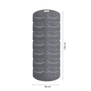 Cap Rack - Petjes Organizer voor aan Deur - Grijs - 14 Petten - Organizer voor Petjes en Caps - Petjes Opbergsysteem - Vilt - Petten Houder - Petten Opbergzak - Hat Holder - 130 x 46 cm