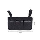 Rollstuhlabdeckung - Schwarz - Schutzabdeckung für Rollstuhl - 130 x 114 x 76 cm - Regenschutz