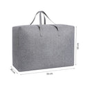 Aufbewahrungstasche XXL Bettdecke - Grau - 70 x 50 x 30 cm - Aufbewahrungstasche für Bettdecke und Kleidung - Kleidertasche XXL