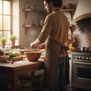 Serveerschort Lang - 8 stuks - Bruin - Textiel - 3 Opbergvakken - Professioneel Horecaschort - Heupschort - Kort Kookschort - Keukenschort - Sloof