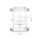 Make-up-Organizer – transparent – ​​um 360 Grad drehbar – Organizer für Make-up – Nagellack – Lippenstift – Mascara – Make-up-Organizer
