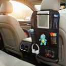 Autostoel Organizer met Tablet houder - 2 Stuks  - Zwart - Kwalitatieve Stoelhouder - Opbergzak voor aan Autostoel