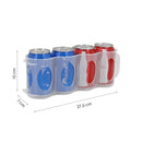 Dosenhalter für Kühlschrank – 2 Stück – 8 Dosen – Dosen-Organizer – Kühlschrank-Organizer 