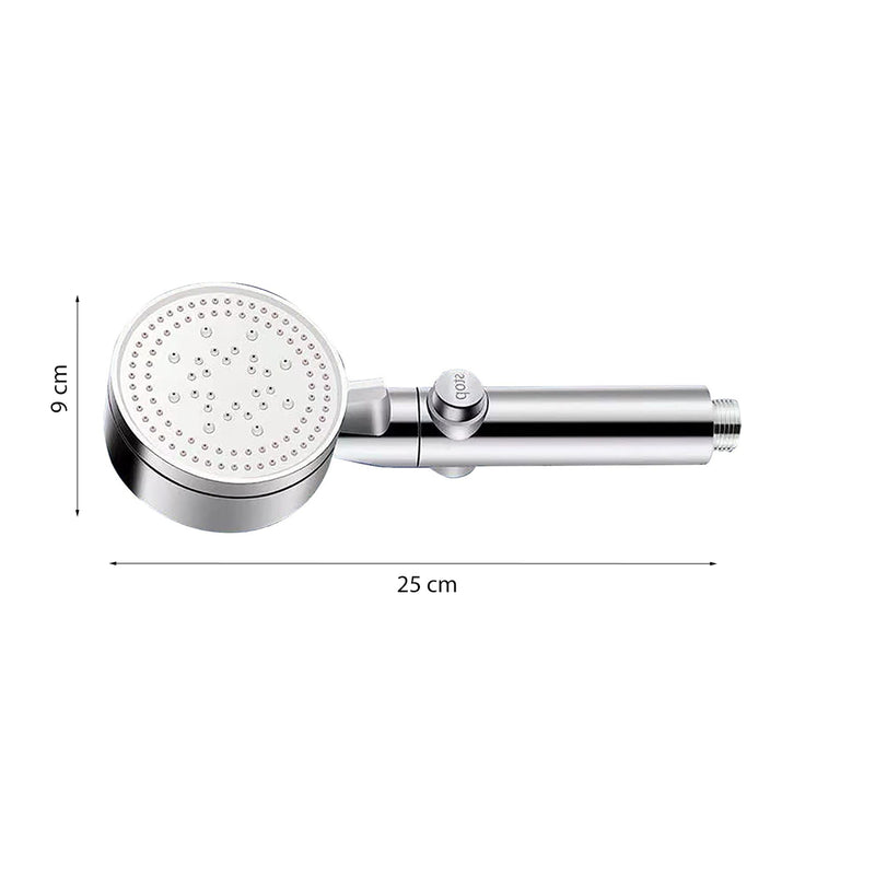 Duschkopf Wassersparend – Silber – Universal – 5 verschiedene Positionen – Wassersparender Duschkopf